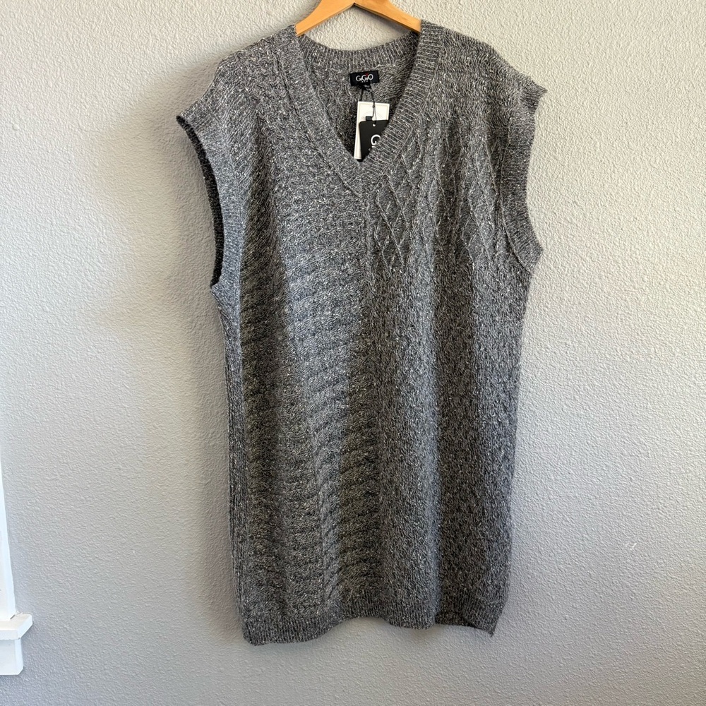 Gigio Knit Sweater Vest Tunic Size Large NWT